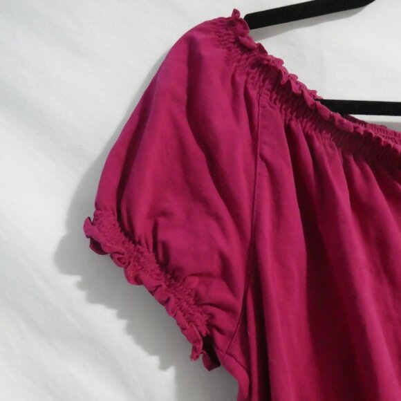 CROFT & BARROW Stretch | large | Women's Pink Blouse - Picture 3 of 16